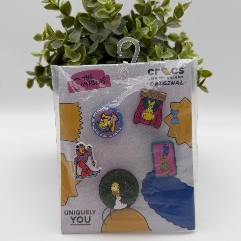 Crocs Jibbitz Charms 5-Pack The Simpsons Homer Marge Milhouse Flanders New